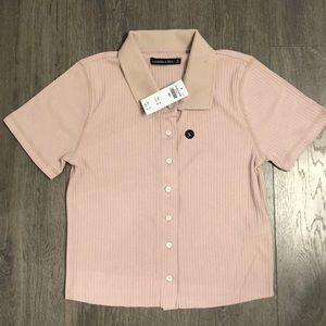 Abercrombie & Fitch button up tee shirt